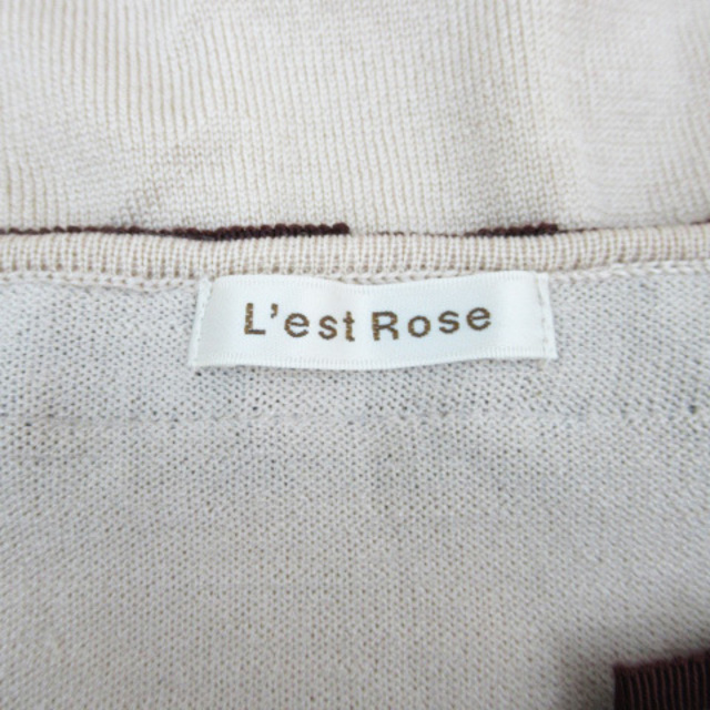 L'EST ROSE(レストローズ)のレストローズ L'EST ROSE ニット カットソー 長袖 ラウンドネック レディースのレディース その他(その他)の商品写真