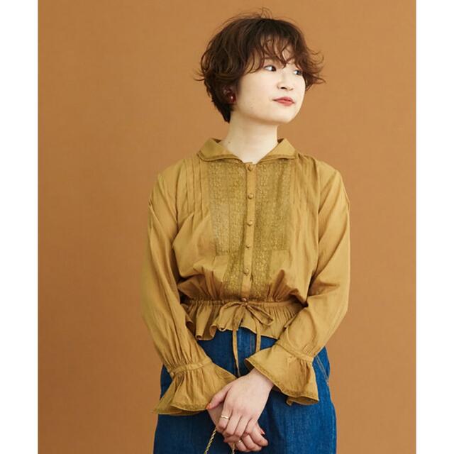 Dot&Stripes CHILDWOMAN(ドットアンドストライプスチャイルドウーマン)のdot&stripes マニーレース 前あきブラウス レディースのトップス(シャツ/ブラウス(長袖/七分))の商品写真