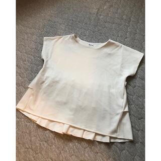 【新品・未使用】マタニティバックフリルTシャツ　Mサイズ(マタニティウェア)