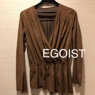 エゴイスト(EGOIST)の新品未使用　EGOIST スウェード　エスニックトップス(カットソー(長袖/七分))