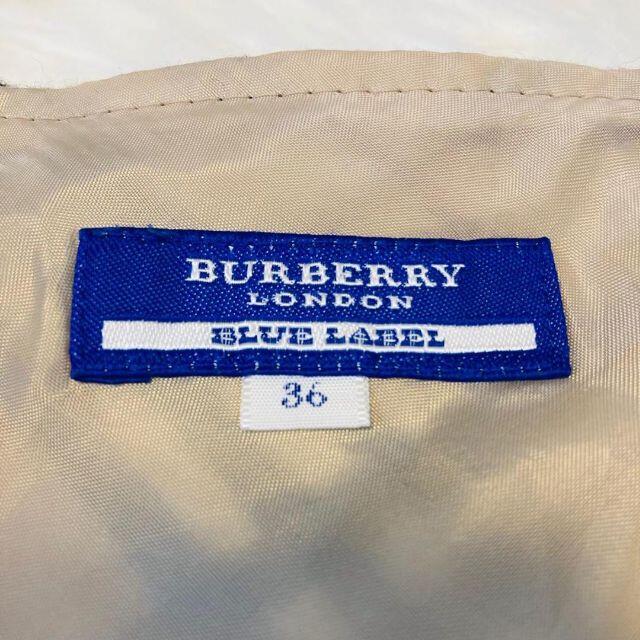 BURBERRY BLUE LABEL(バーバリーブルーレーベル)のキュート♪ BURBERRY BLUE LABEL スカート　ノバチェック　36 レディースのスカート(ひざ丈スカート)の商品写真