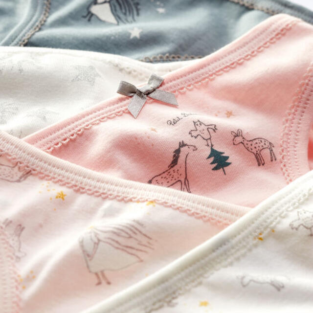 PETIT BATEAU(プチバトー)の新品未使用  プチバトー  ショーツ  5枚組  10ans キッズ/ベビー/マタニティのキッズ服女の子用(90cm~)(下着)の商品写真