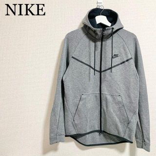 ナイキ(NIKE)のNIKE テックフリース パーカー メンズL グレー フルジップアップ(パーカー)