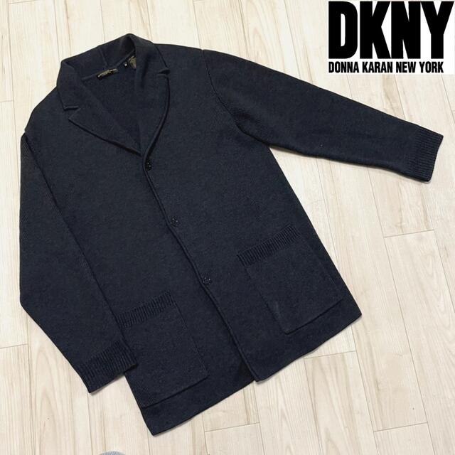 DKNY(ダナキャランニューヨーク)の【used】 DONNA KARAN NEW YORK Knit jacket メンズのトップス(ニット/セーター)の商品写真