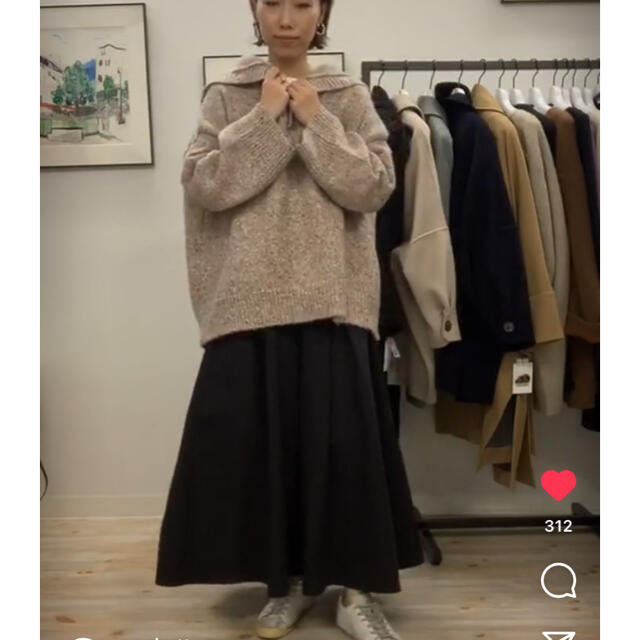 machatt メモリーロングスカート【ブラック】の通販 by emiii..'s shop