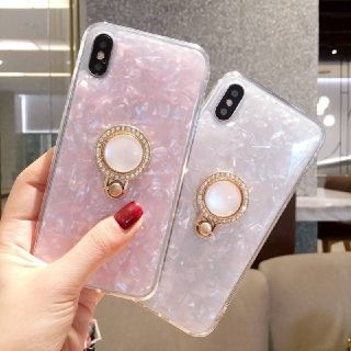 【新品】バンカーリング付属♡iPhoneケース(iPhoneケース)