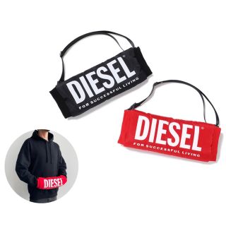 【非売品】DIESEL ノベルティ ハンドウォーマー ポーチ レッド 赤 ✩.*(ノベルティグッズ)