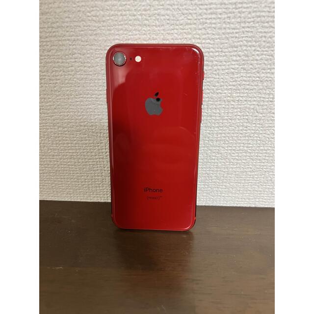 iPhone8 本体　128GB RED 赤　iFace ケース
