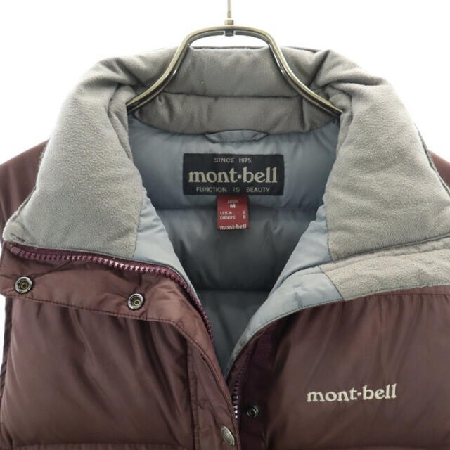 mont bell(モンベル)のモンベル ダウンベスト M ボルドー mont-bell アウトドア レディースのジャケット/アウター(ダウンベスト)の商品写真