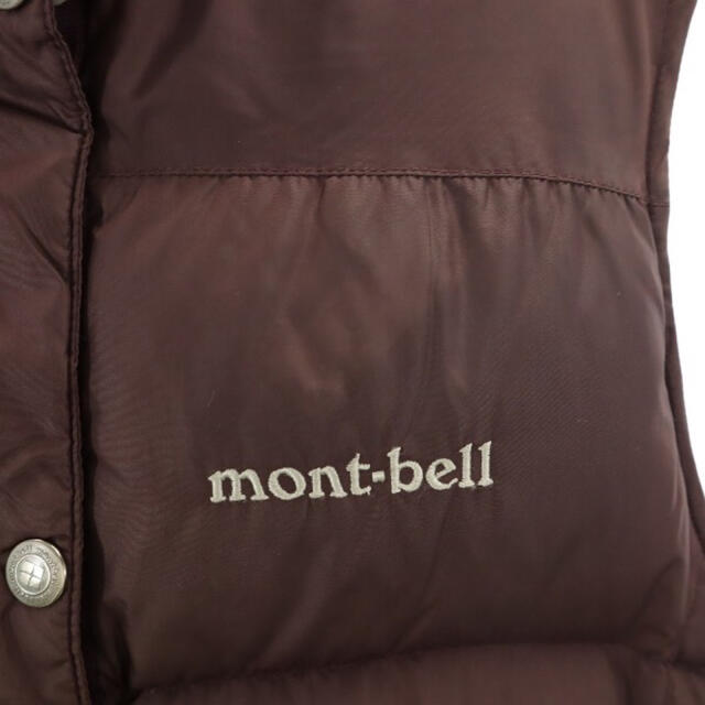 mont bell(モンベル)のモンベル ダウンベスト M ボルドー mont-bell アウトドア レディースのジャケット/アウター(ダウンベスト)の商品写真