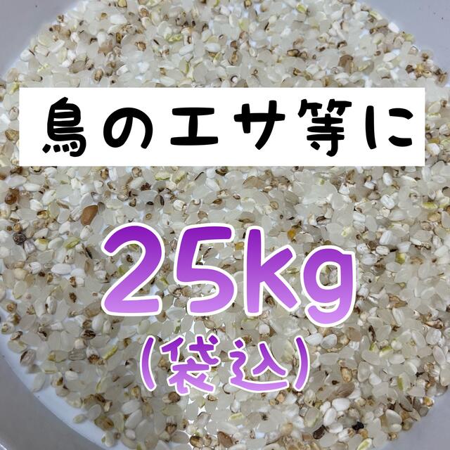 送料無料】くず米 25kg 米・雑穀 鳥の餌 飼料 お得 安い おすすめの通販 by ☆kome-life☆取引件数1万件突破｜ラクマ