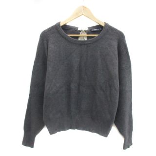 ザラ(ZARA)のザラ ZARA KNIT リブニット セーター 長袖 ラウンドネック ショート丈(その他)