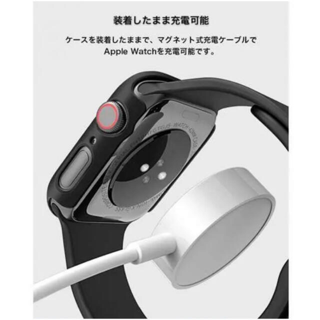 Apple Watch(アップルウォッチ)の【新品】アップルウォッチ全面保護カバー  ブラック 40mm スマホ/家電/カメラのスマホアクセサリー(モバイルケース/カバー)の商品写真