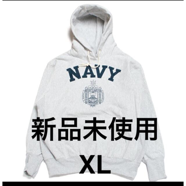 usnavy リバースウィーブ　パーカー　新品　XL