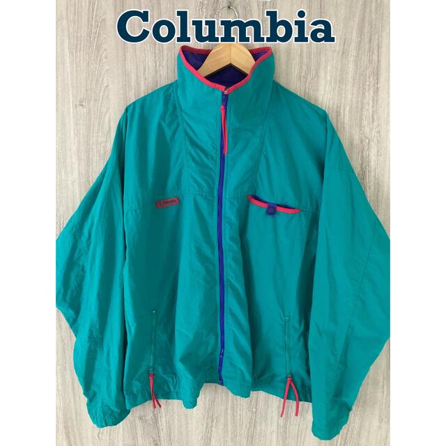 Columbia(コロンビア)のつるたろう様専用　Columbia ナイロンジャケット　90's古着 メンズのジャケット/アウター(ナイロンジャケット)の商品写真