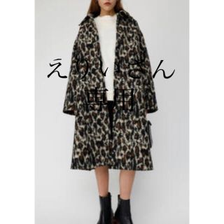 マウジー(moussy)のmoussy ロングコート　レオパード　豹柄　総柄　コート(ロングコート)