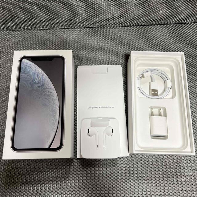 アップル iphonexr  b ホワイト 64G 4