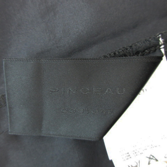 PINCEAU(パンソー)のパンソー Pinceau スカート 台形 ミニ丈 無地 薄手 38 黒 ブラック レディースのスカート(ミニスカート)の商品写真