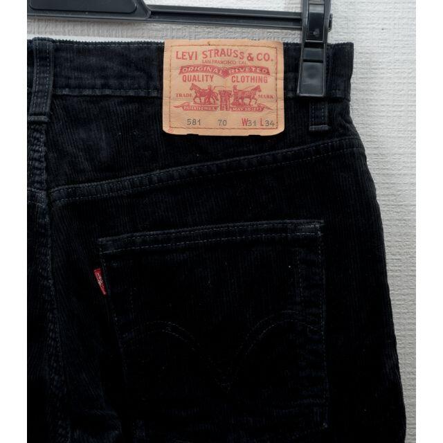 Levi's(リーバイス)のLEVI　STRAUSS＆CO　コーデュロイパンツ　W31　黒 メンズのパンツ(その他)の商品写真