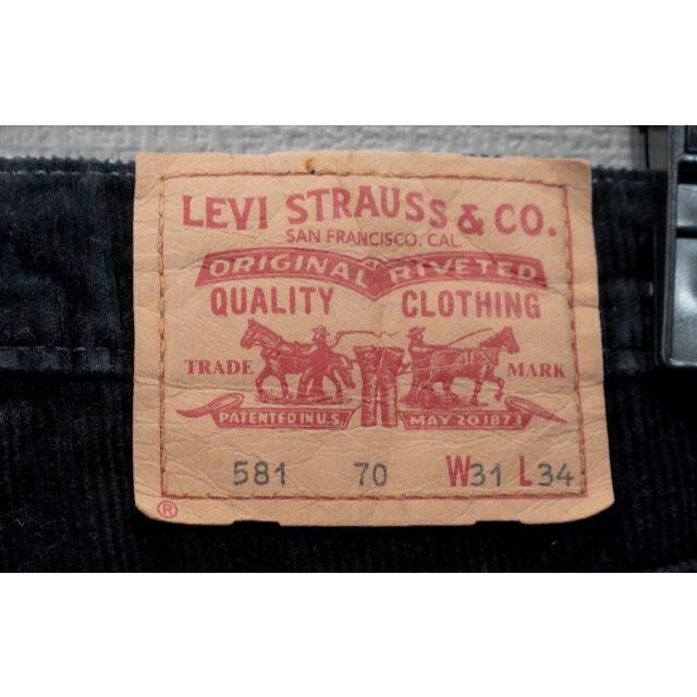 Levi's(リーバイス)のLEVI　STRAUSS＆CO　コーデュロイパンツ　W31　黒 メンズのパンツ(その他)の商品写真