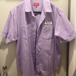 シュプリーム(Supreme)のsupreme Dog S/S Work Shirt 紫　Large(シャツ)