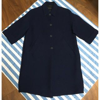 ザラ(ZARA)の【ZARA】なみなみ生地の8分袖 コート(スプリングコート)