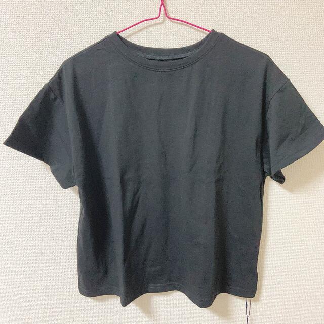 GRL(グレイル)のGRL　Tシャツ　黒　黒ティー レディースのトップス(Tシャツ(半袖/袖なし))の商品写真