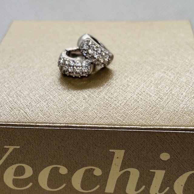 ポンテヴェキオ PonteVecchi K18WG ダイヤ ピアス 0.22ct