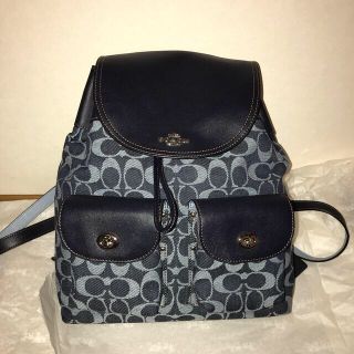 コーチ(COACH)のCOACH(コーチ)  リュック　デニム　試着のみ(リュック/バックパック)