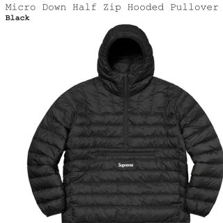 Supreme Micro Down Half Zip Pullover/M新品