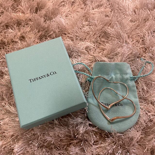 Tiffany ティファニー　オープン ハート フープ ピアス