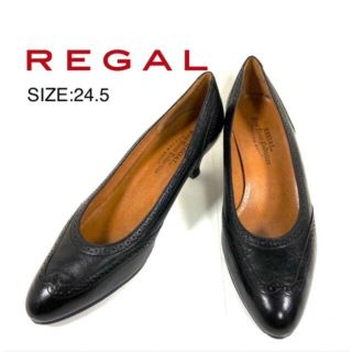 リーガル(REGAL)の美品☆REGAL パンプス　ウイングチップ(ハイヒール/パンプス)