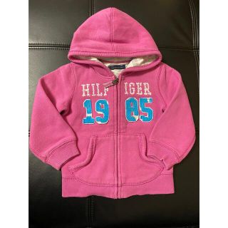 トミーヒルフィガー(TOMMY HILFIGER)のお値下げ☆トミーヒルフィガー　ピンクパーカー　90サイズ(ジャケット/上着)