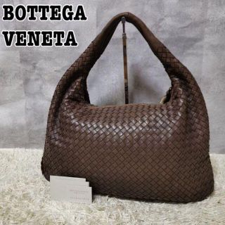 ボッテガヴェネタ(Bottega Veneta)の【美品】ボッテガヴェネタ イントレチャート ホーボー ハンドバッグ ブラウン(ショルダーバッグ)