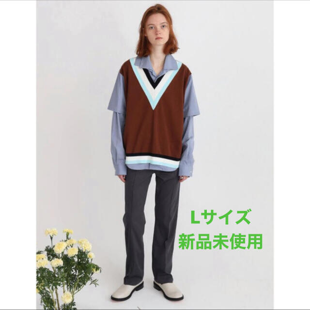 ttt_msw Knit Vest Docking Shirt