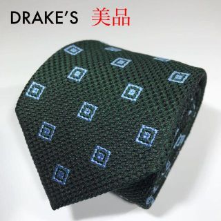 ドレイクス(DRAKES)の【よっこい様】美品 ドレイクス 日本製 高級シルク ネクタイ 総柄 ハンドメイド(ネクタイ)