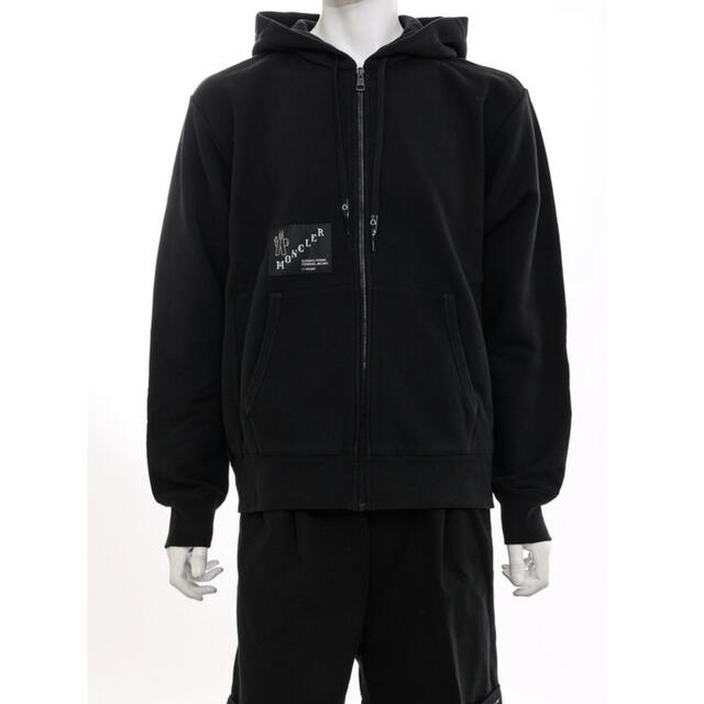 新品　モンクレール ブラック ZIPUP HOODIE パーカー  スウェット