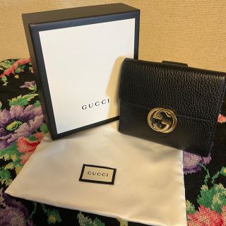 グッチ(Gucci)の【最終価格】GUCCI グッチ　二つ折り財布　インターロッキング(財布)