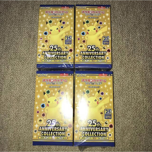 ポケモン - 25th ANNIVERSARY COLLECTION 4BOX シュリンク付きの通販
