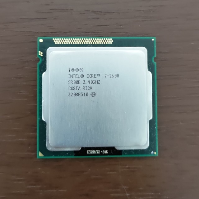 intel core i7 2600 CPU 動作確認済