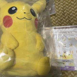 ポケモン(ポケモン)の一番くじ　B賞ピカチュウ、F賞ポーチ(キャラクターグッズ)