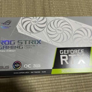 エイスース(ASUS)のROG-STRIX-RTX3090-O24G-WHITE 中古品(PCパーツ)