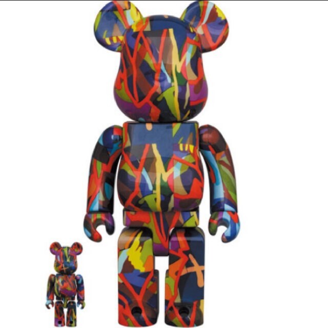 MEDICOM TOY(メディコムトイ)のBE@RBRICK KAWS TENSION 100％ & 400% ハンドメイドのおもちゃ(フィギュア)の商品写真