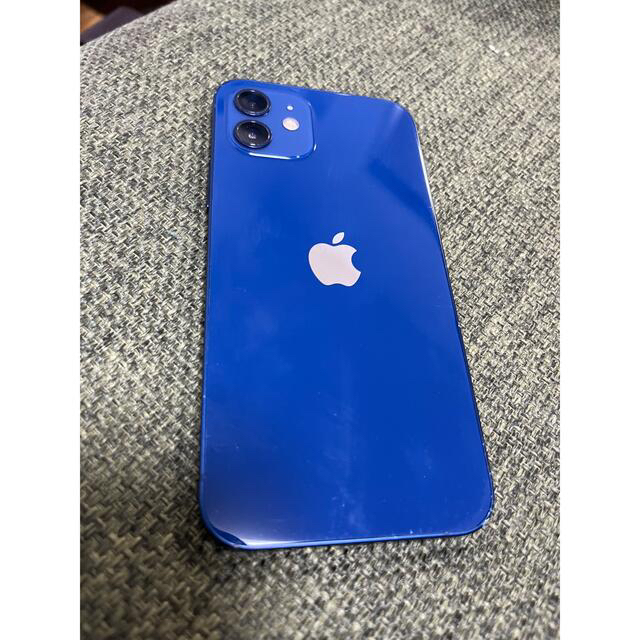 正規品】 iPhone SIMフリー ブルー 128G iPhone12 - スマートフォン