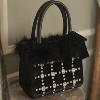 スワンキス(Swankiss)のSwankiss UT feather bijou BAG(ハンドバッグ)