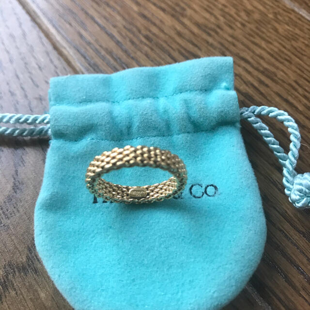 Tiffany & Co.(ティファニー)のクリスマスセール！！ティファニー　サマセット　メッシュ　リング　ゴールド レディースのアクセサリー(リング(指輪))の商品写真