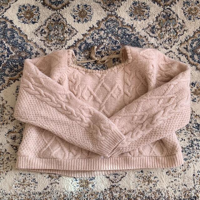 malion vintage back open knit