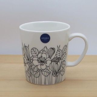アラビア(ARABIA)のフィンランド限定 ARABIA Krokus マグ 白黒 300ml(食器)