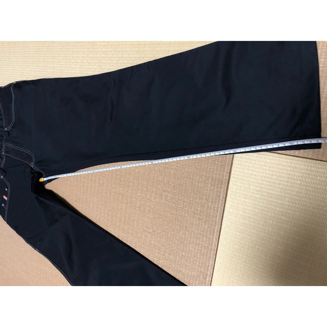 Fisher(フィッシャー)の値下げ　FISCHERゴルフズボン　黒　ステッチカラフル メンズのパンツ(その他)の商品写真