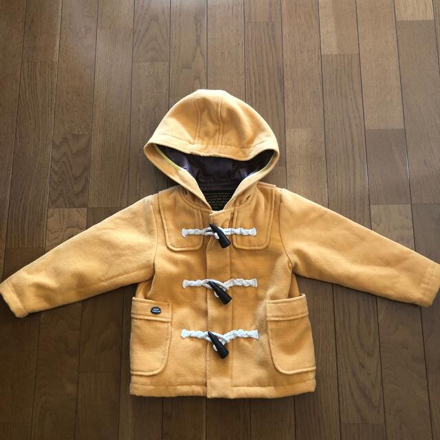 F.O.KIDS(エフオーキッズ)のF.O イエローダッフルコート　90 キッズ/ベビー/マタニティのキッズ服男の子用(90cm~)(コート)の商品写真